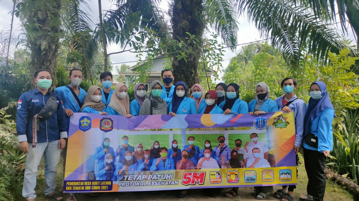 Kunjungan KKN UBB (Universitas Bangka Belitung) ke Desa Bukit Layang
